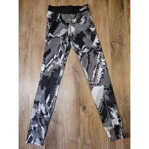 Womens Nike Pro multicolored polyester/spandex blend full length leggings size S